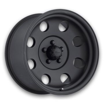 Pacer Wheels 164B LT Mod Black 16x8 Matte Black 8x165.1 +12mm 130.18mm