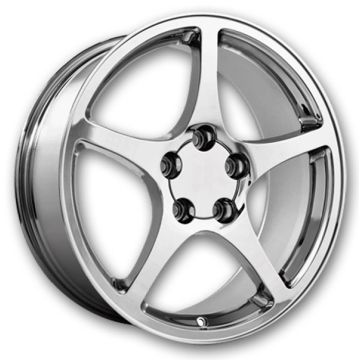 Performance Replicas Wheels PR104 18x9.5 Chrome 5x120 +54mm 70.7mm