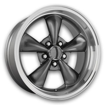 Performance Replicas Wheels PR106 18x9 Anthracite Machined 5x114.3 +30mm 70.7mm