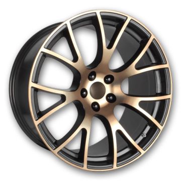 Performance Replicas Wheels PR161 20x10 Black Bronze 5x115 +18mm 71.5mm