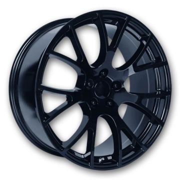 Performance Replicas Wheels PR161 22x11 Gloss Black 5x115 +18mm 71.5mm