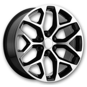 Performance Replicas Wheels PR176 20x9 Gloss Black Machined 6x139.7 +24mm 78.3mm