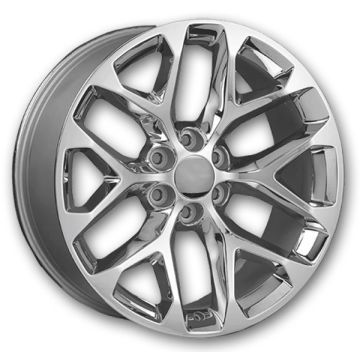 Performance Replicas Wheels PR177 22x9 Chrome 6x139.7 +24mm 78.1mm