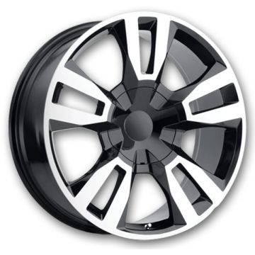 Performance Replicas Wheels PR188 24x10 Gloss Black Machined 6x139.7 +31mm 78.1mm