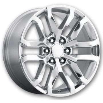 Performance Replicas Wheels PR196 22x9 Polished 6x139.7 +24mm 78.1mm
