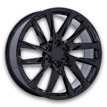 Performance Replicas Wheels PR213 22x9 Gloss Black 6x139.7 +28mm 78.1mm