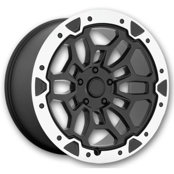Performance Replicas Wheels PR215 22x10 Matte Black Machined 5x139.7 +19mm 78.1mm