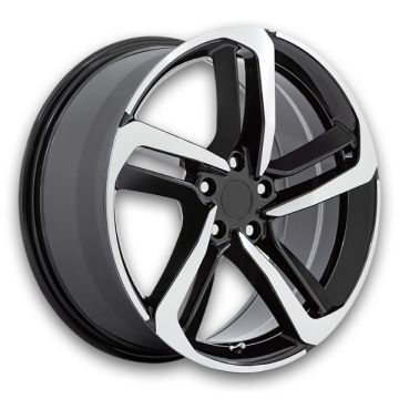 Performance Replicas Wheels PR216 20x8.5 Gloss Black Machined 5x114.3 +45mm 64.15mm