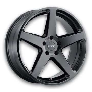 Petrol Wheels P2C 19x8 Semi Gloss Black 5x112 +40mm 66.56mm
