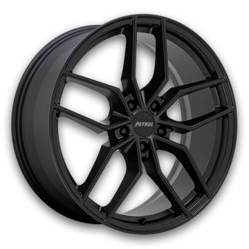 Petrol Wheels P5C 17x8 Matte Black 5x114.3 +40mm 76.1mm