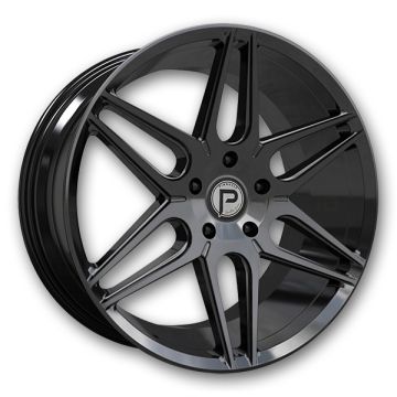 Pinnacle Wheels P302 Lavish 22x9 Gloss Black 6x139.7 +24mm 78.1mm