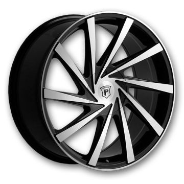 Pinnacle Wheels P90 Turbina 18x8 Gloss Black Machined 5x110/5x115 +40mm 73.1mm