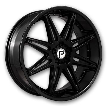 Pinnacle Wheels P200 Vibe 22x9 Gloss Black 5x115 +15mm 73.1mm