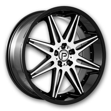 Pinnacle Wheels P200 Vibe 22x9 Gloss Black Machine 5x115 +15mm 73.1mm