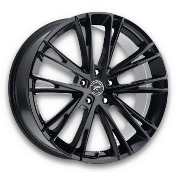 Platinum Wheels 458 Prophecy 17x8 Gloss Black with Clear Coat 5x100 +35mm