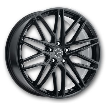 Platinum Wheels 460 Atonement 17x8 Gloss Black with Clear Coat 5x114.3 +40mm