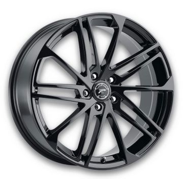 Platinum Wheels 463 Valor 17x8 Gloss Black with Clear Coat 5x110 +35mm 65.1mm