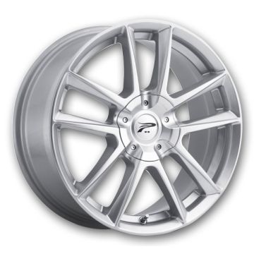 Platinum Wheels 436 Gemini 18x8 Silver 5x114.3/5x107 +40mm 72.62mm