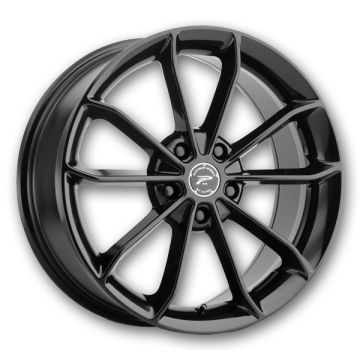 Platinum Wheels 457 Revelation 18x8 Gloss Black with Clear Coat 5x115 +15mm 74.1mm