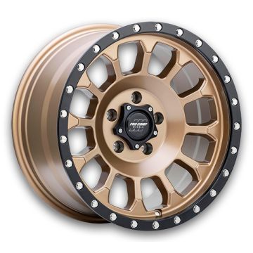 Pro Comp Wheels Rockwell 17x8.5 Matte Bronze w/ Black Lip 6x135 0mm 87.1mm
