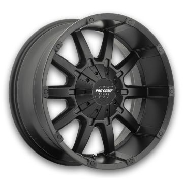 Pro Comp Wheels Gauge 20x9 Satin Black 5x127/5x139.7 -12mm 78.1mm