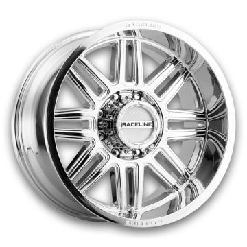 Raceline Wheels 948C Split 17x8.5 Chrome 5x139.7 +18mm 106.5mm