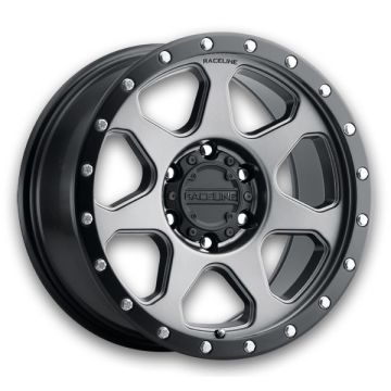 Raceline Wheels 949G 7X 17x8.5 Gun Metal 6x139.7 +18mm 106.1mm