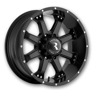Raceline Wheels 991B Assault 16x8 Satin Black 5x114.3 +0mm 78.1mm