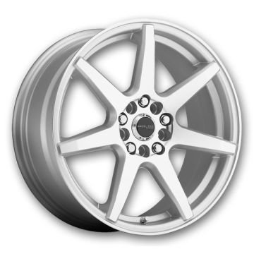 Raceline Wheels 131S Evo 18x7.5 Silver with Machined Face 5x110/5x114.3 +42mm 72.62mm
