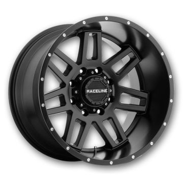 Raceline Wheels 931B Injector 20x9 Satin Black 8x165.1 +12mm 125.2mm