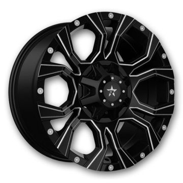 RBP Wheels 64R Widow 20x10 Black Machine Face Blank 8x165.1 -12mm 125.1mm