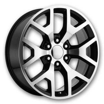 Replica Wheels GMC Sierra 24x10 Gloss Black Machined 6x139.7 +31mm 78.1mm