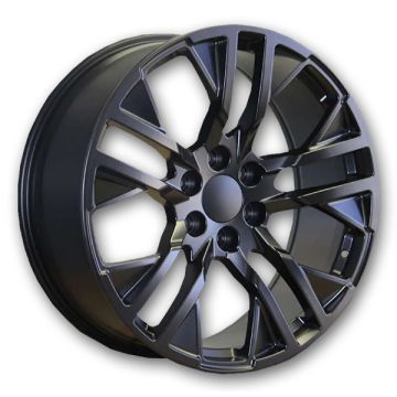 Replicas Wheels R6708 22x9 Satin Black 6x139.7 +24mm 78.1mm