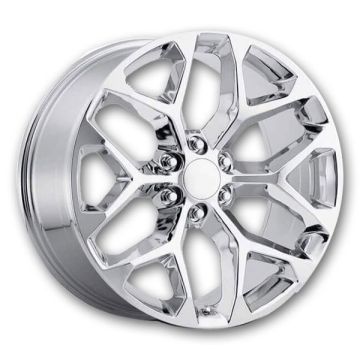 USA Replicas Wheels 781 Snowflakes 30x10 Chrome 6x139.7 +34mm 78.1mm