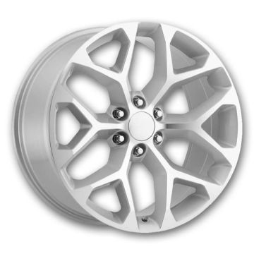 USA Replicas Wheels 781 Snowflakes 26x10 Silver 6x139.7 +25mm 78.1mm
