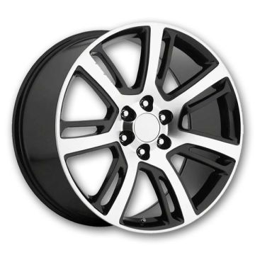 USA Replicas Wheels D04 Escalade 26x10 Black Machine Face 6x139.7 +31mm 78.1mm