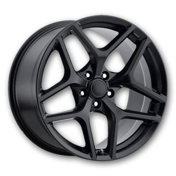 USA Replicas Wheels FR27F CAMARO 22x9 Satin Black 5x120 +30mm 67.1mm