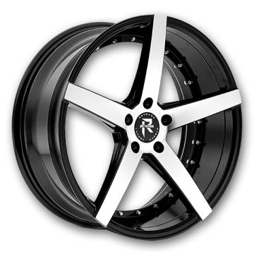 Revenge Luxury Wheels RL-103 20x8.5 Black Machined  5x120 +35mm 74.1mm