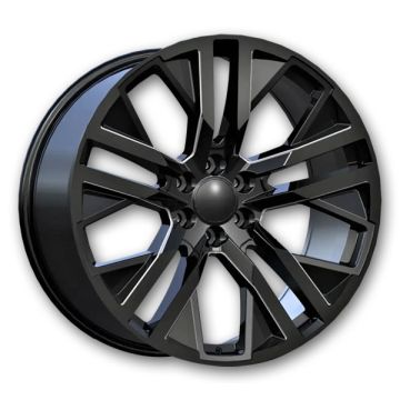 OE Pro-Line Wheels RS-38 26x10 Gloss Black Milled 6x139.7 +31mm 78.1mm