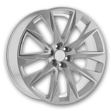 OE Pro-Line Wheels RS-39 22x9 Silver Machine 6x139.7 +31mm 78.1mm