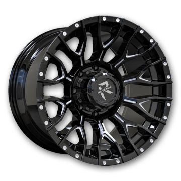 Revenge Offroad Wheels RV-201 20x9 Black Milled  6x135/6x139.7 +0mm 108mm
