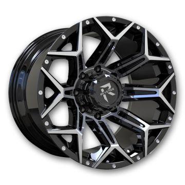 Revenge Offroad Wheels RV-202 20x10 Black And Milled 5X127/5x139.7 -19mm 87.1mm
