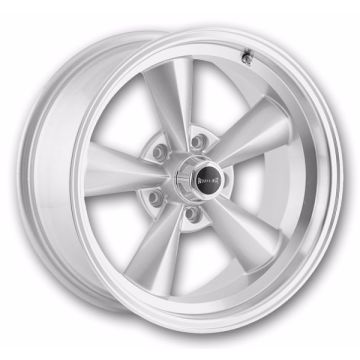 Ridler Wheels 675 17x7 Silver/Machined Lip 5x114.3 +0mm 83.82mm