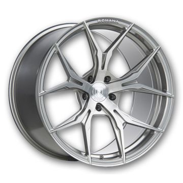 Rohana Wheels RFX5 20x11 Brushed Titanium 5x120 +36mm 73.1mm