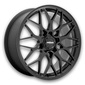 Rotiform Wheels SGN 19x8.5 Matte Black 5x107 +45mm 63.6mm