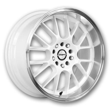 Shift Wheels Crank 17x7.5 White Polished Lip 5x114.3/5x120 +30mm 73.1mm