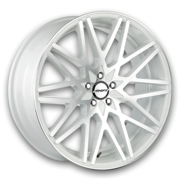 Shift Wheels Formula 20x8.5 White Machined 5x114.3 +35mm 73.1mm