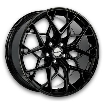Shift Wheels Piston 20x8.5 All Gloss Black 5x100 +35mm 73.1mm