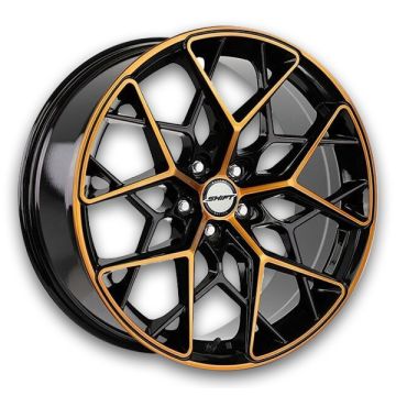 Shift Wheels Piston 18x8.5 Black Machined Bronze 5x108 +35mm 73.1mm