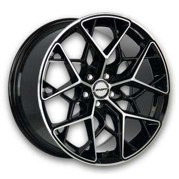 Shift Wheels Piston 18x8.5 Gloss Black Machined 5x120 +35mm 73.1mm